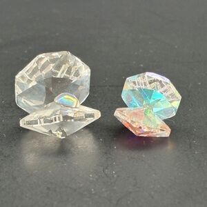 Collectible Crystal Oyster Figurines Clam Sea Ocean Coastal No Box